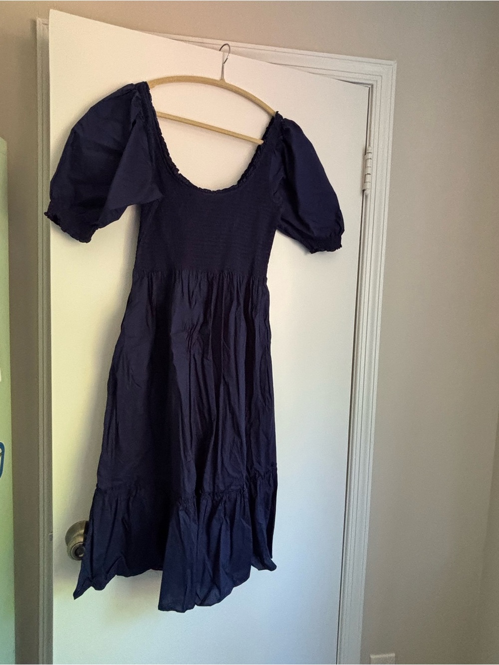 Hill House Louisa Dress in navy cotton size L